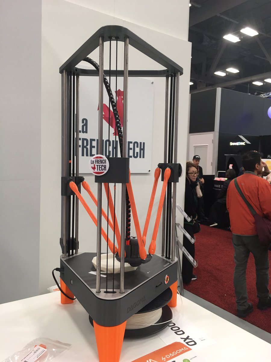 AnneDessemond's tweet photo. @DagomaFr w/ @LaFrenchTech and @businessfrance showcasing their new 3D printer booth 1423 https://t.co/W67x6KUaz3