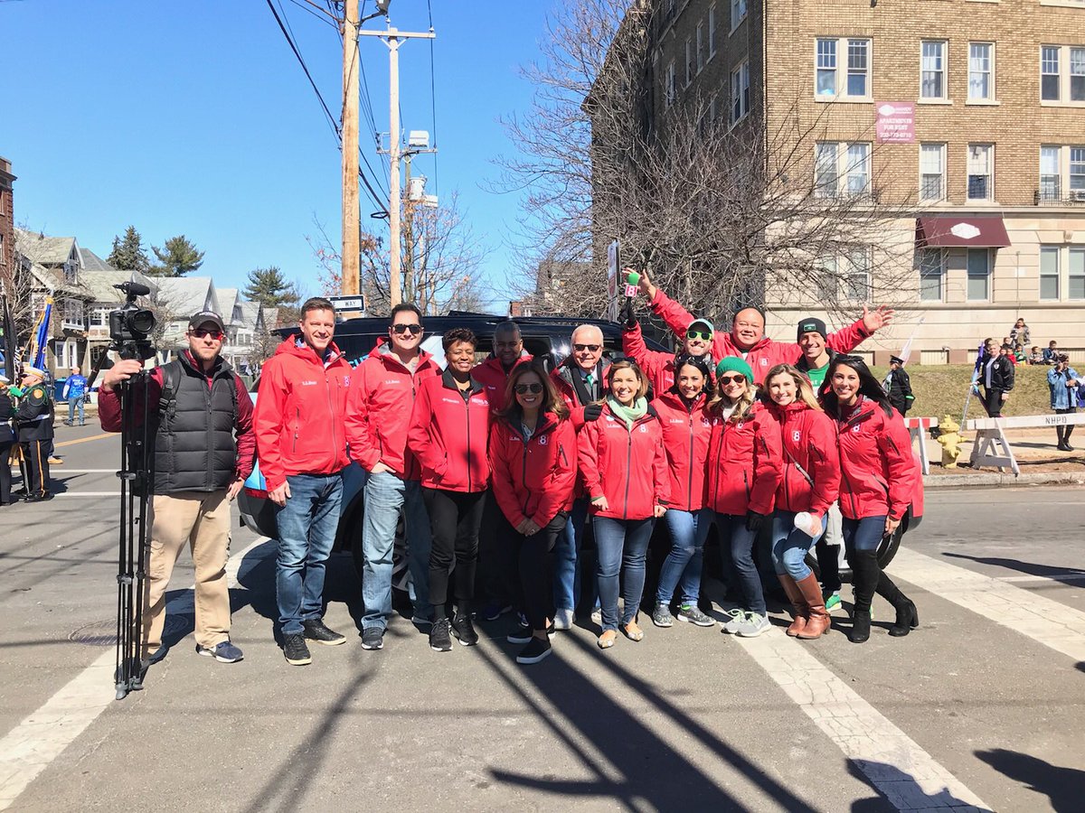 I had so much fun marching with my colleagues in the New Haven St. Patrick’s Day Parade! #NHVParade @ctstyle @WTNH @GeorgeColli @amy_hudak @AlyssaRaeTaglia @teresadu4 @gilsimmons @FredCampagna @BrianSpyros @jocelynmaminta @markdavisWTNH @JPPierson @KeithKountz @CTLaSalleBlanks
