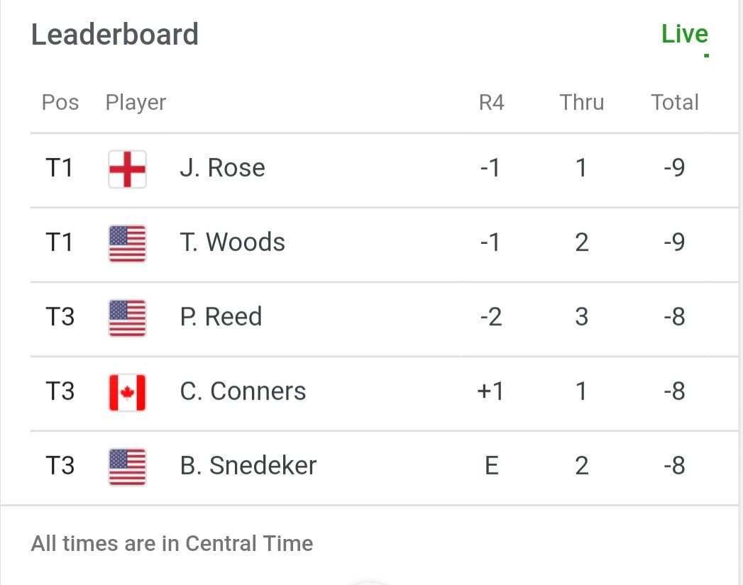 MassageEnvy_FA's tweet photo. #TigerWoods &amp; #JustinRose starting Final round! @ValsparChamp .
He's back, we can hear the roar. Is the secret  #TotalBodyStretch? https://t.co/wR23mI8H8y