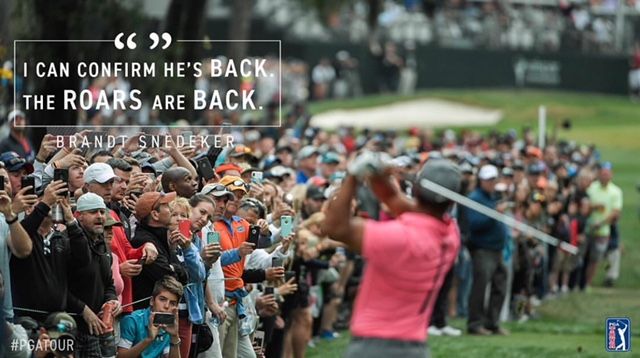 MassageEnvy_FA's tweet photo. #TigerWoods &amp; #JustinRose starting Final round! @ValsparChamp .
He's back, we can hear the roar. Is the secret  #TotalBodyStretch? https://t.co/wR23mI8H8y