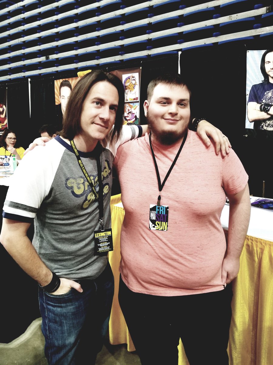 ZacharyMeeeks's tweet photo. Had another wonderful experience, this time meeting @matthewmercer. His panel was wild and I enjoyed every second of it. Also thank you Matt for answering my question about @NathanFillion. https://t.co/XAQJ2fHvNi