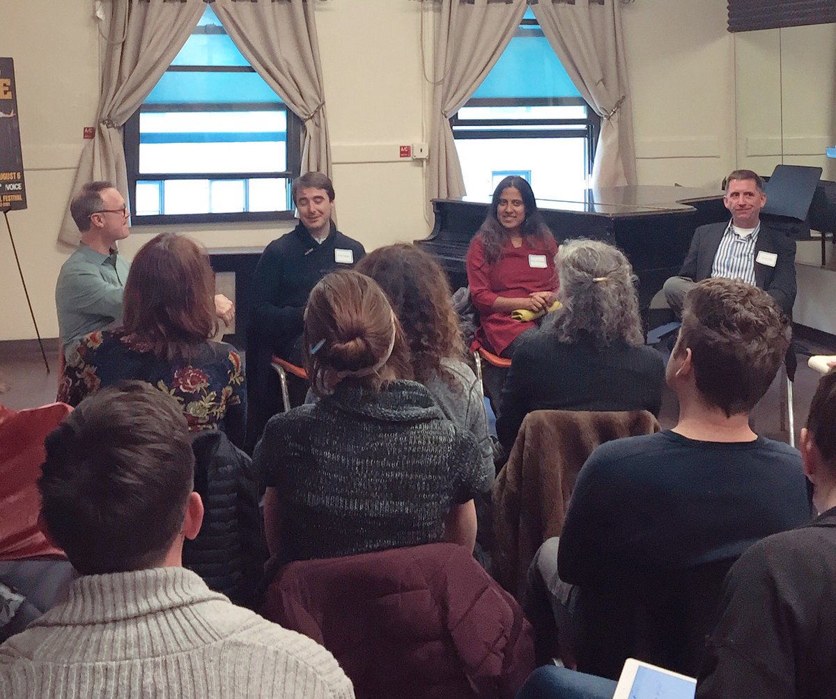 NYMF's tweet photo. We can't believe the weekend's almost over, and we're already at our last panel, aptly titled "next steps"! #nextlinkweekend2018 https://t.co/RBHb2lwszd