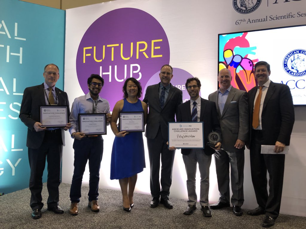 John Rumsfeld (@drjrums) on Twitter photo And the winner of the med device start up innovation challenge: PolyVascular! - congratulations to all 4 finalists. #ACC18 #FutureHub <a href="/ACCinTouch/">American College of Cardiology</a> And the winner of the med device start up innovation challenge: PolyVascular! - congratulations to all 4 finalists. #ACC18 #FutureHub <a href="/ACCinTouch/">American College of Cardiology</a>