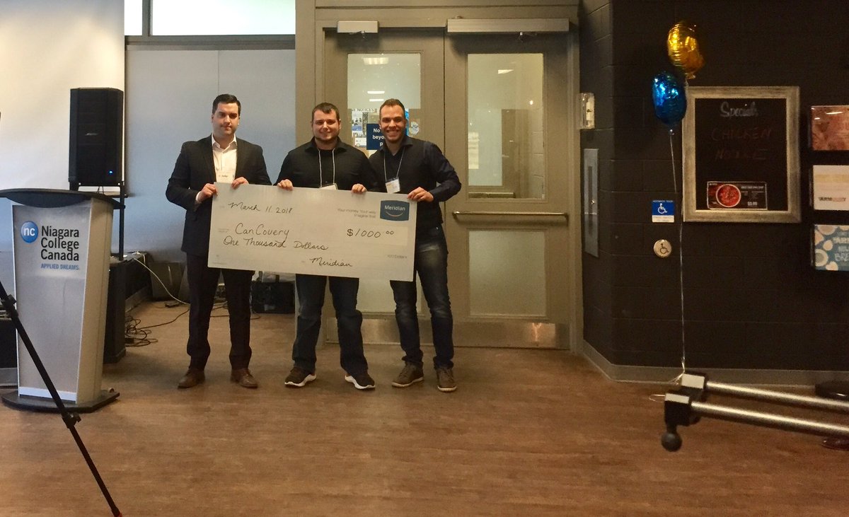 ihubNiagara's tweet photo. Congratulations to Cancovery &amp; our friends at @ncTakeOff for hosting a successful Social #StartupWeekend, a 48 hr event that featured a Keynote from @codeniagara's @yashvi_shah, workshops from @leahfeor &amp; @InnovateNiagara &amp; fostered @niagaracollege student powered #SocEnt ideas! https://t.co/1pNUuE6gZw