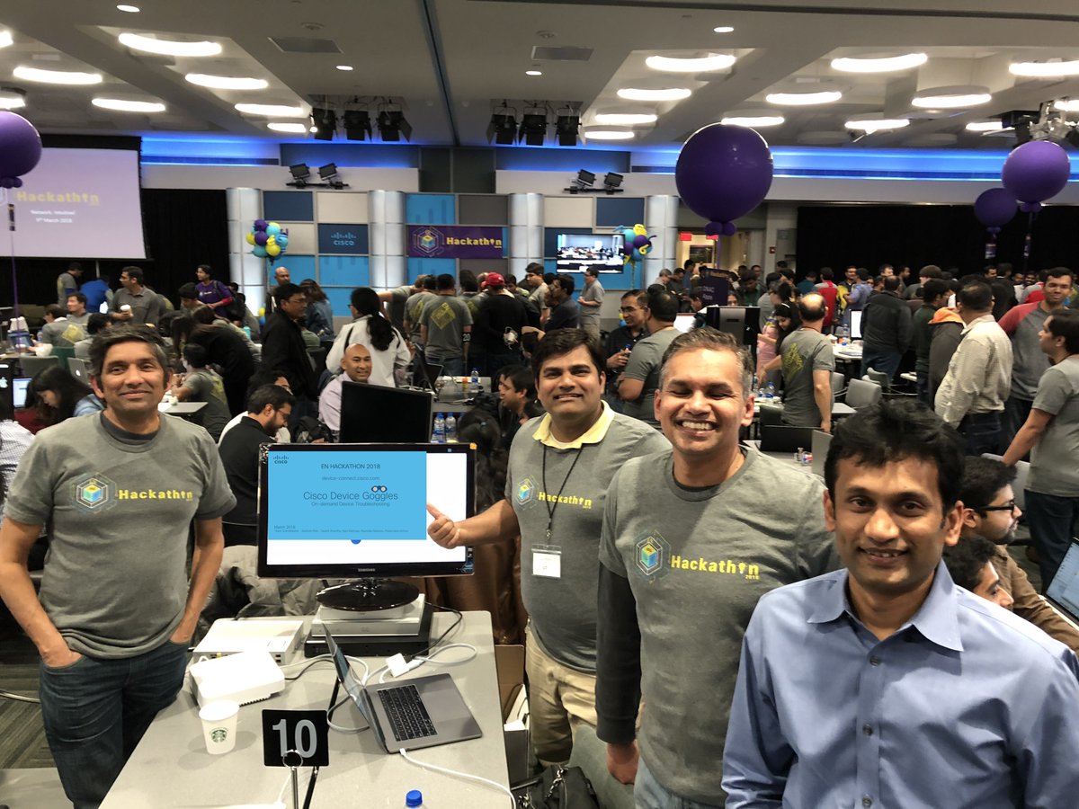 patil_santosh's tweet photo. Thank you @C_Heckart for visiting our booth and encouraging us. #enhack18 #iwdenhack18 @aoswal1234 @jimitmmehta https://t.co/jhiWluVUGB