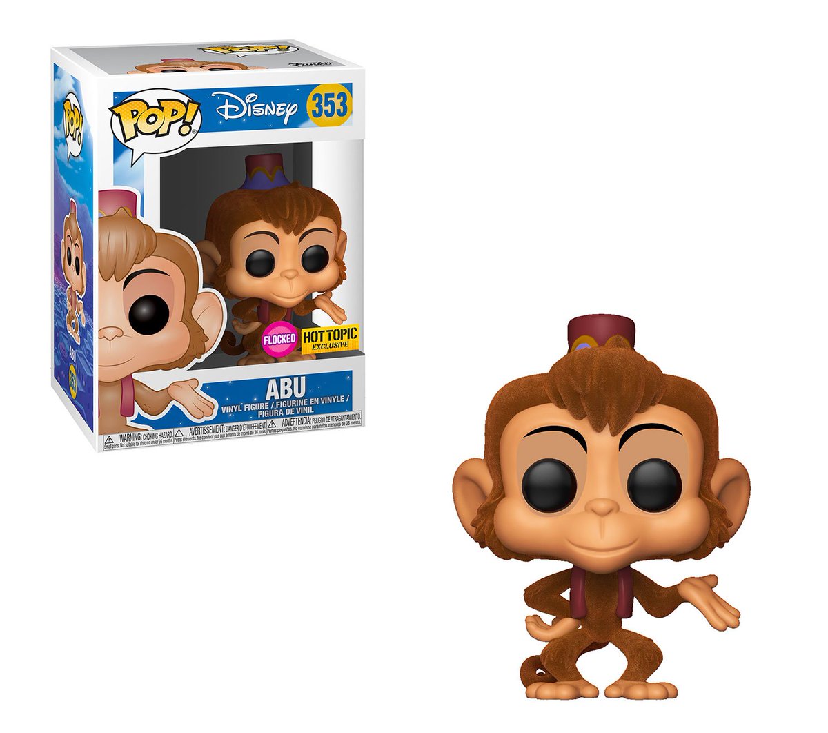 OriginalFunko's tweet photo. RT &amp; follow @OriginalFunko for a chance to WIN a @HotTopic exclusive flocked Abu Pop! #Aladdin https://t.co/5Fm9EyUEHc