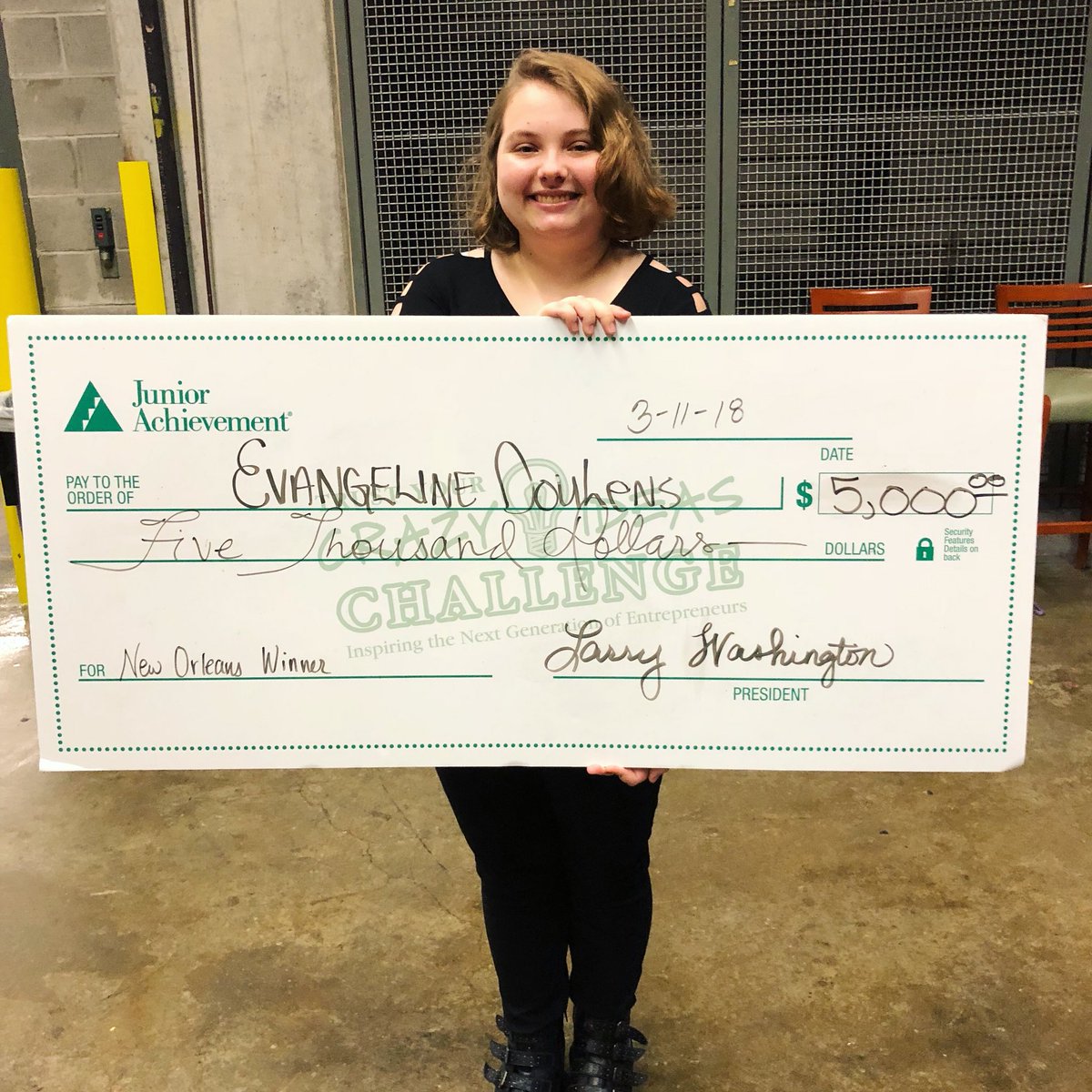 JAneworleans's tweet photo. Congratulations to Evangeline Doulens of @LusherCrazyIdea, our 2018 #TYCIC local winner! Join us as she presents her #CrazyIdea “Artist’s Loft” at the state final at @helloNOEW on March 23rd! 👏 #TrustYourCrazy #NOEW2018 https://t.co/8ZL0SV1MpA