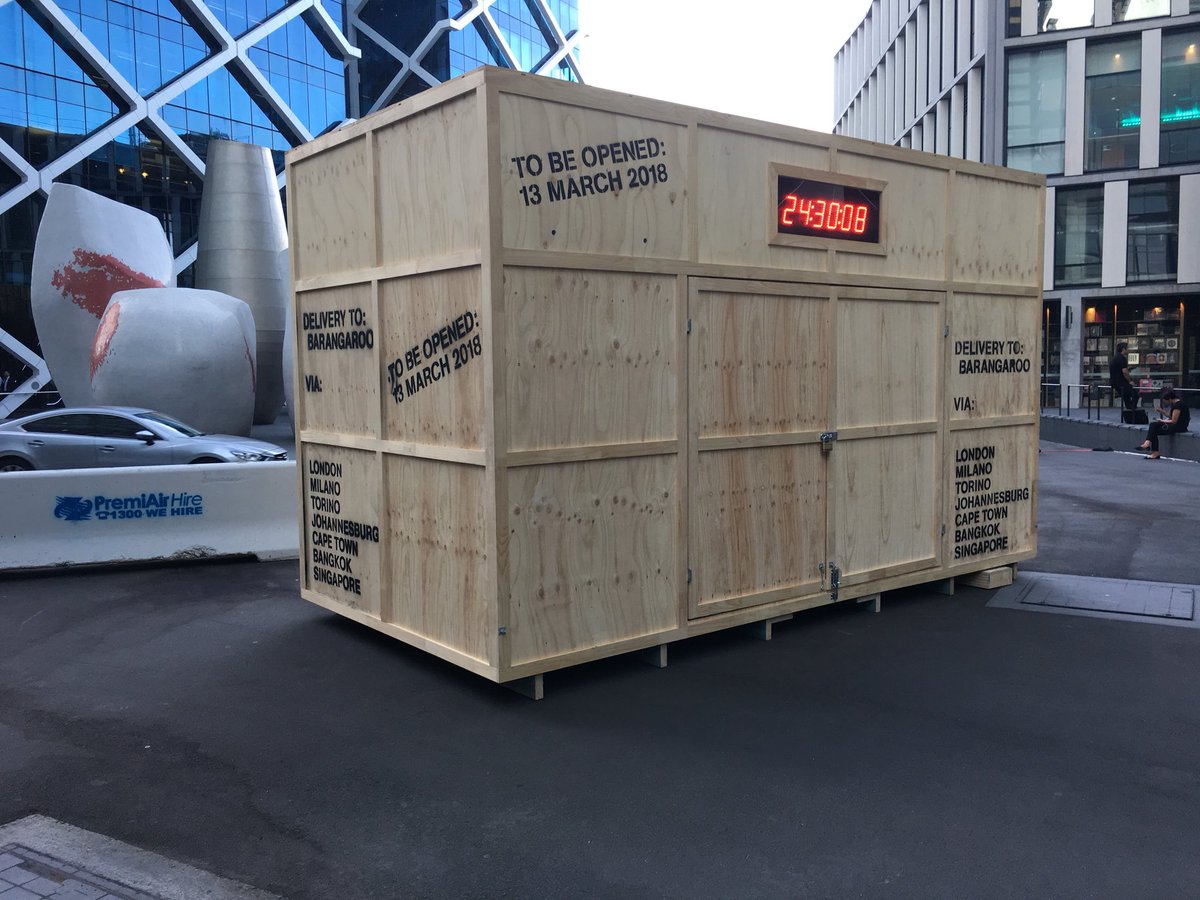 It took a brave person to put giant box with a countdown timer into the middle of Sydney