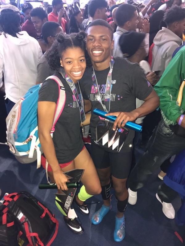 ArnitaFletcher's tweet photo. When you and the Bestie from different schools have the same All American status in common. #proudofyoutwo #southeastraleigh #parkland @sier_raaaa @famoussav7 @mfletch505 @NCRunners https://t.co/cGHPrAXjhn
