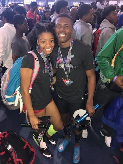 ArnitaFletcher's tweet photo. When you and the Bestie from different schools have the same All American status in common. #proudofyoutwo #southeastraleigh #parkland @sier_raaaa @famoussav7 @mfletch505 @NCRunners https://t.co/cGHPrAXjhn