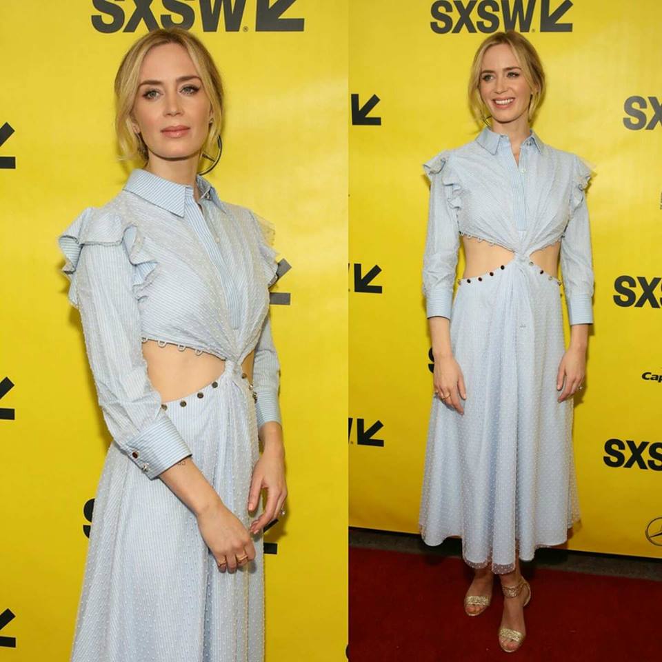 MEGustaChannel's tweet photo. #MEGustaModa - #EmilyBlunt veste abito #PrabalGurung, scarpe #ChristianLouboutin, clutch #MichaelKprs e gioielli #Azlee sul #redcarpet della premiere del film #AQuietPlace svoltasi durante il #SXSWFilmFestival2018!
#Dressoftheday #Style #Styles #Styling #beauty #SXSW #SXSW2018 https://t.co/YqpcfOi3Nh