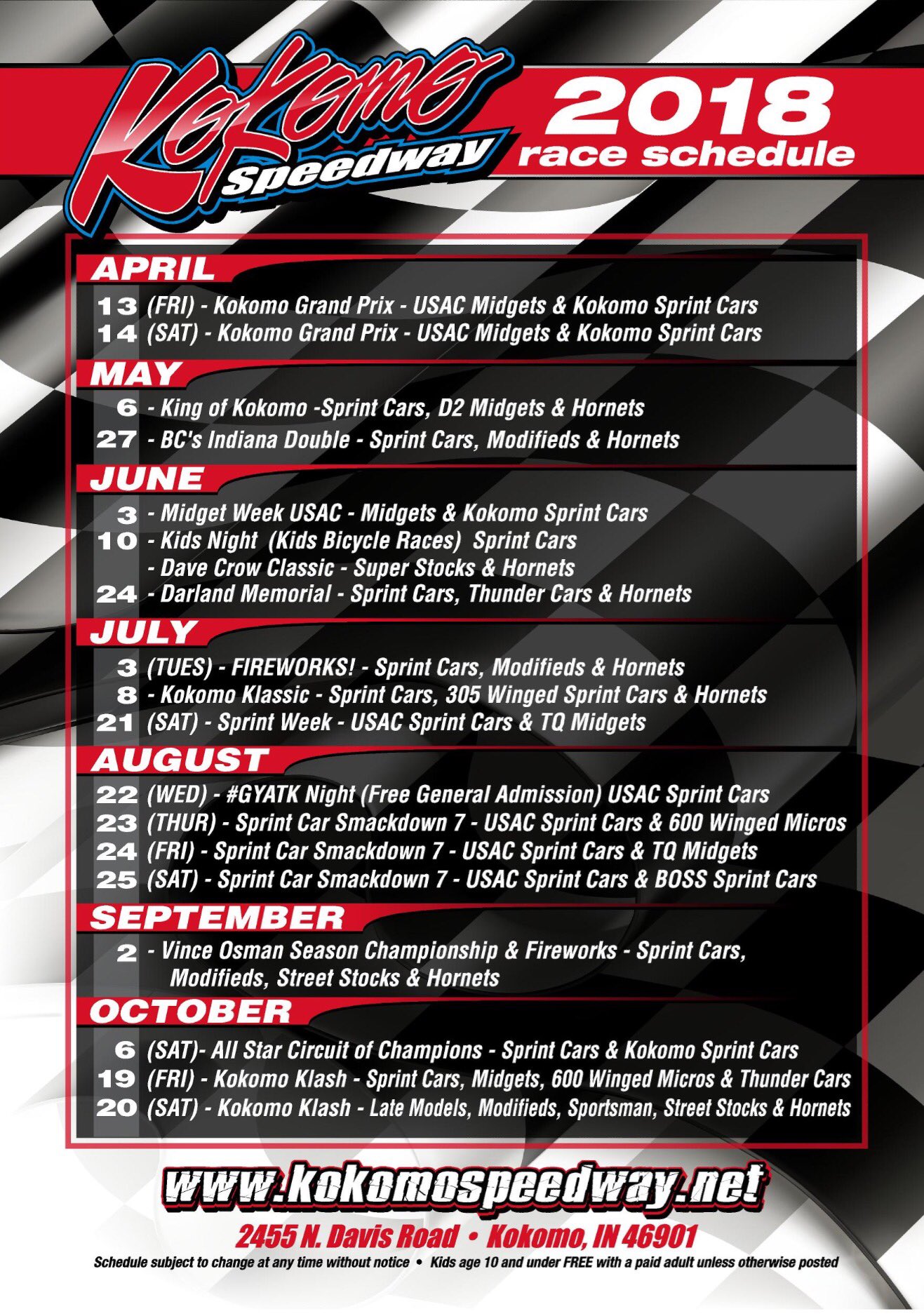 Kokomo Speedway on Twitter "Day light saving time means race season is