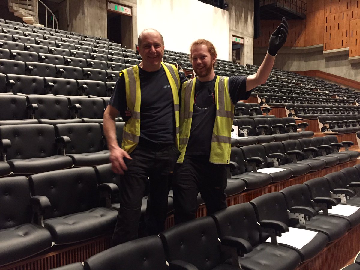 We've done it! 1200 seat installation @Southbankcentre. <a href="/Workplace_grp/">Workplace Group</a> refurbished &amp; reupholstered every cushion, armpad &amp; button to complete on time. It has been an honour and a privilege to work on this iconic auditorium, preserved and sympathetically restored. Well done team!