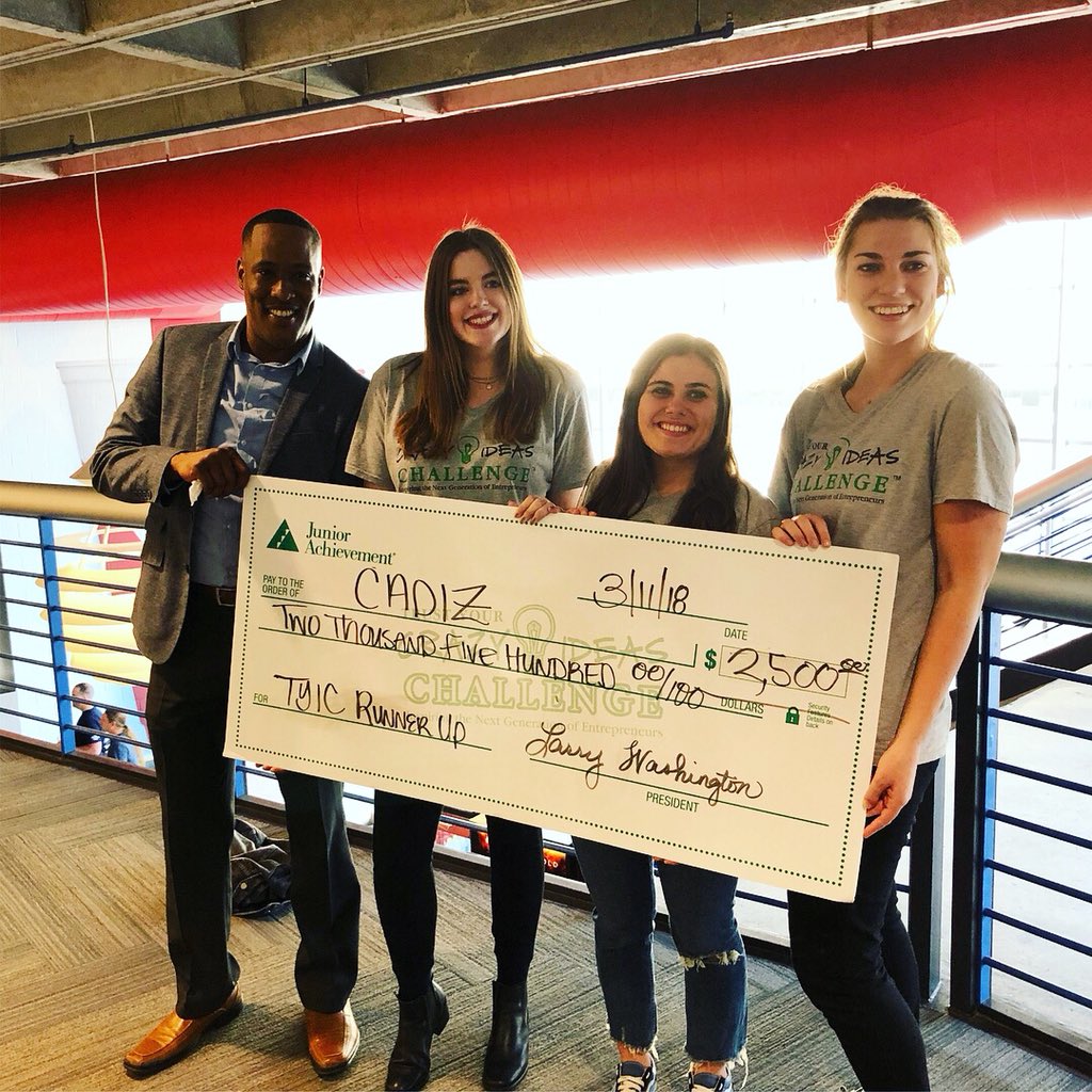 JAneworleans's tweet photo. And let’s hear it for our local #TYCIC runner-ups! Elizabeth Skrmetta, Jenna O’Dwyer &amp; Caroline Loftin of Sacred Heart Academy and Amber Wyatt of Chapelle High School! Great job ladies 👏 #TrustYourCrazy https://t.co/eSDIL4dA6R