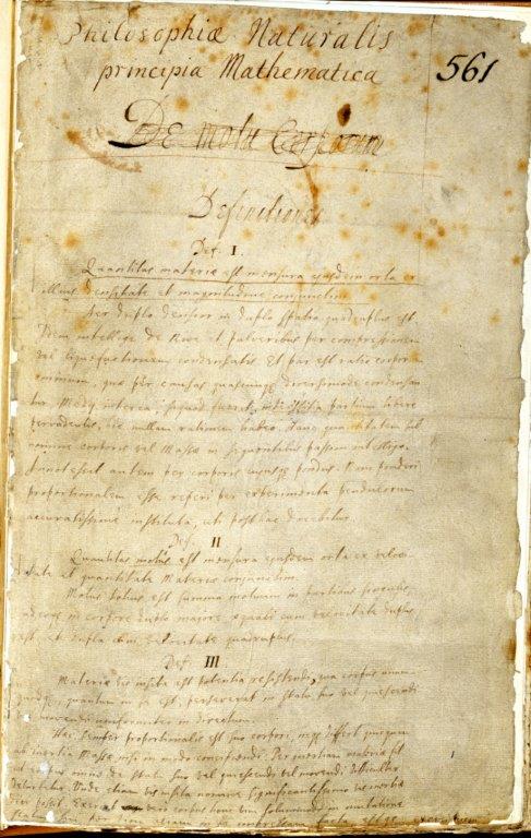 royalsociety's tweet photo. The Royal Society manuscript draft of Isaac Newton's Principia with annotations by Edmond Halley &amp; Newton himself, digitised for the first time @CamDigLib https://t.co/Sspj4AYu1Y https://t.co/g3umPSAgxv
