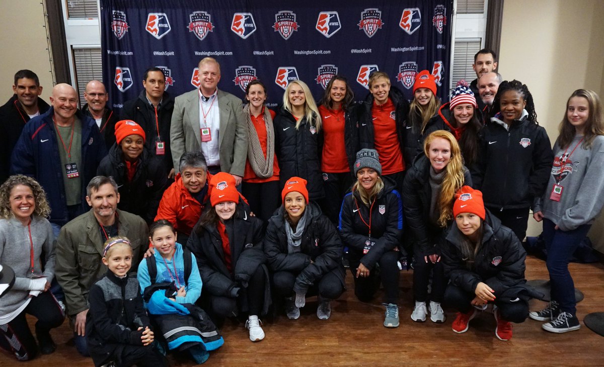 WashSpirit's tweet image. Pleasure hosting some special guests from throughout the D.M.V. soccer community at last night's game!

#WeWill // #SpiritFam