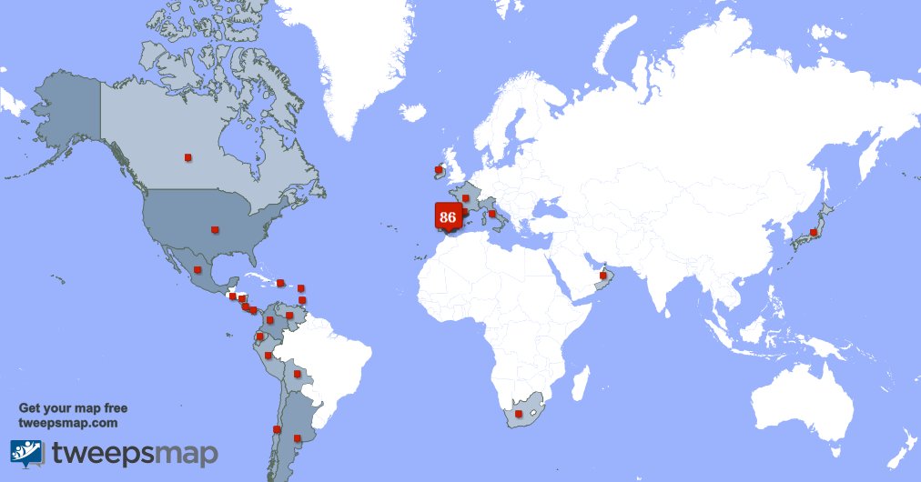 LTic2's tweet photo. Mis seguidores viven en España(84%),México(2%),Granada(2%) y más https://t.co/mBWaAnULFE https://t.co/U0R6Ri5tq2