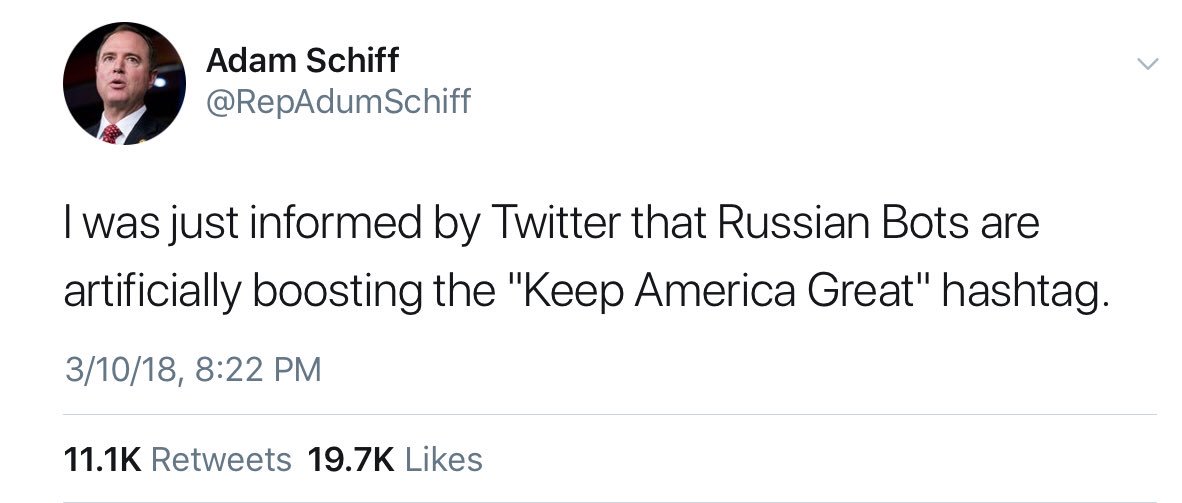 SenAdamSchiff's tweet image. One of the most pernicious problems on social media is the rapid spread of misinformation, often posted by fraudulent accounts that are meant to deliberately mislead. 

No, I didn’t tweet this, and I spell my name “Adam,” not “Adum.”