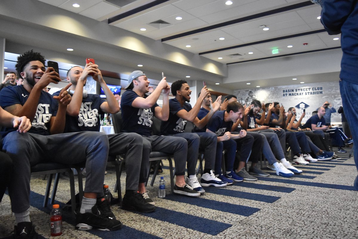 NevadaWolfPack's tweet photo. The Pack is GOING DANCING!

#BattleBorn #TheHunt #MarchMadness https://t.co/m27zdWCJme