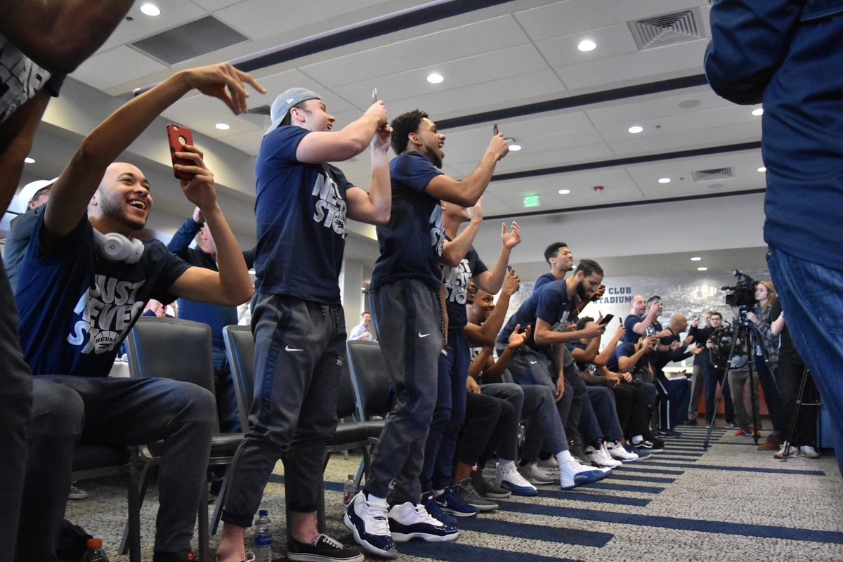 NevadaWolfPack's tweet photo. The Pack is GOING DANCING!

#BattleBorn #TheHunt #MarchMadness https://t.co/m27zdWCJme