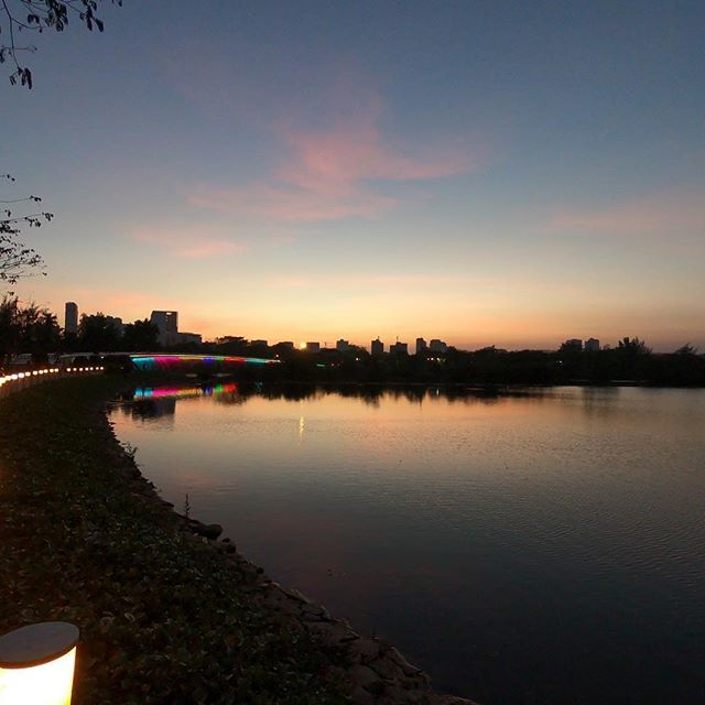 JoeStanco's tweet photo. #Sunset over Crescent Lake #Vietnam #Saigon https://t.co/cGhEmS3U0s https://t.co/RGb4B2iSIB