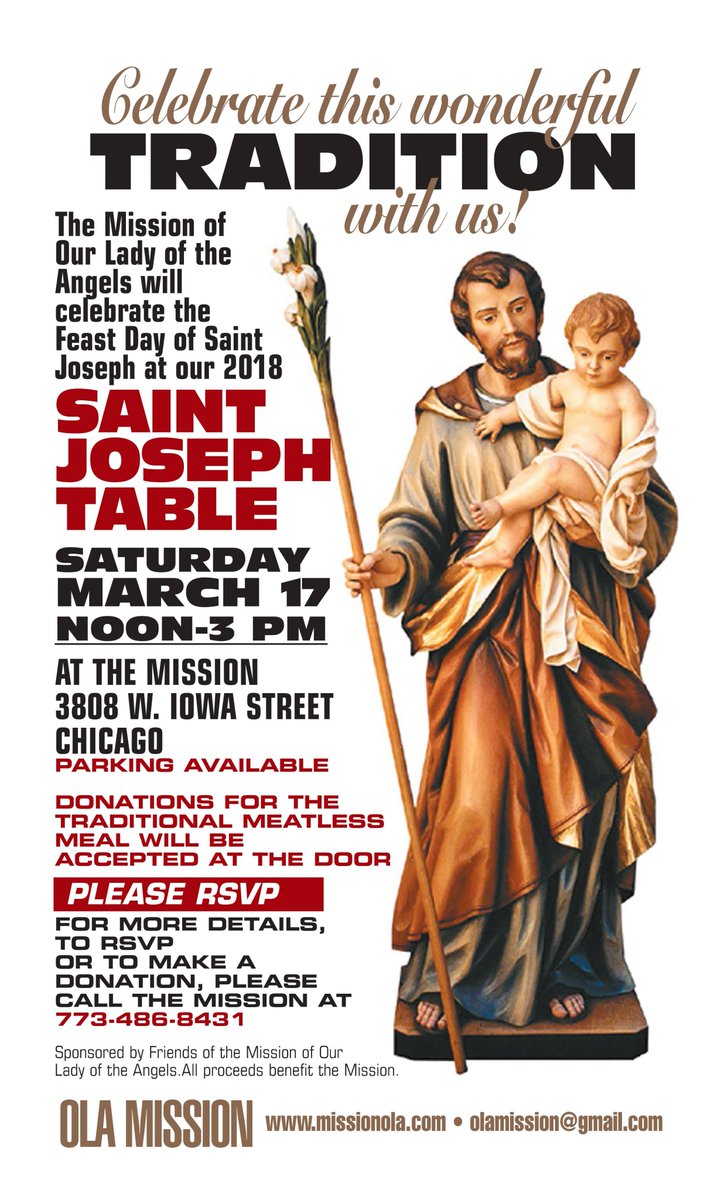 Missionola's tweet photo. Pumped for #StJoseph #stjosephtable w/ @SrLilChef NEXT SATURDAY! Thanks @mpdiva &amp; all who are donating! https://t.co/DV7sbI4mO8