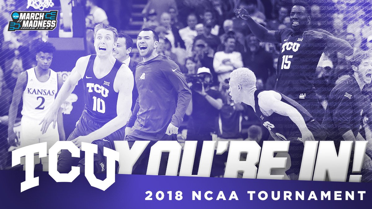 YOU. ARE. IN!

@tcubasketball
#SelectionSunday