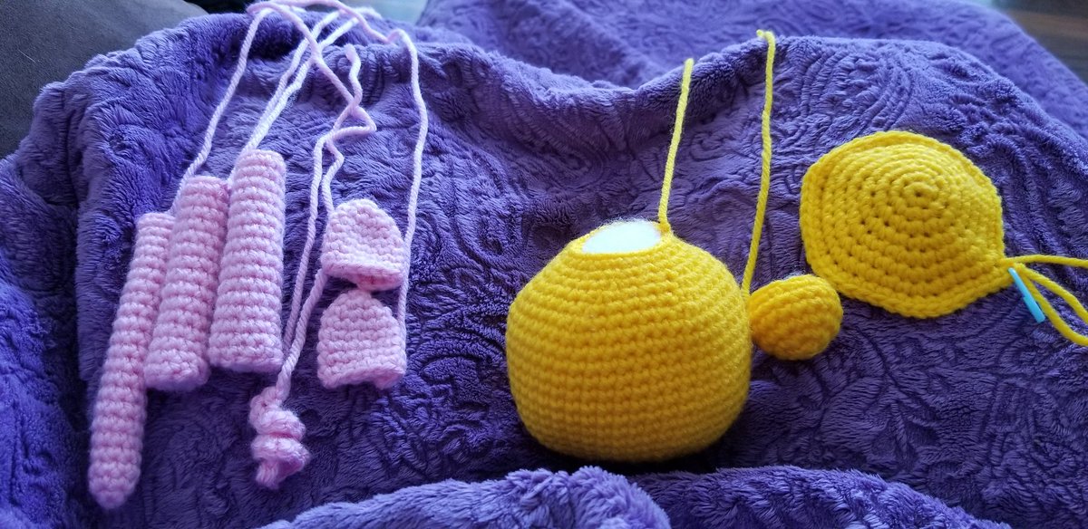knottybunch's tweet photo. Two new projects in the works. #crochet #crochetersoftwitter #amigurumi #yarn #yarncraft #cute #stuffedanimal #adorable #workinprogress #wip https://t.co/Ls7LEGWqNr