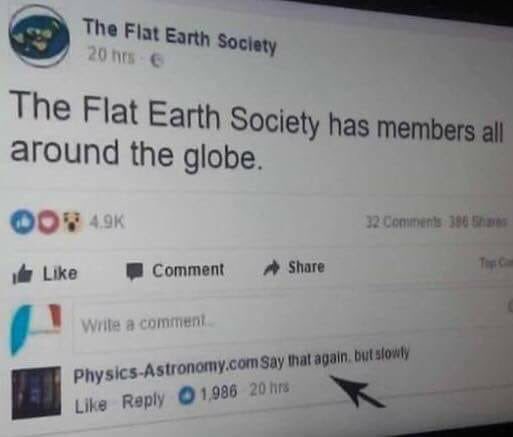 #FlatEarth 😂