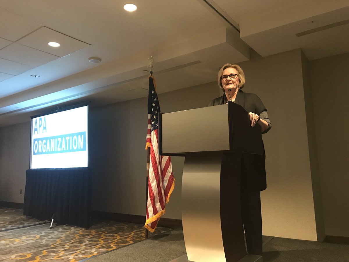 APA Practice (@apapractice) on Twitter photo Tonight <a href="/APAPractice/">APA Practice</a> honors Senator Clair McCaskill of Missouri for her longstanding support for mental health <a href="/clairecmc/">Claire McCaskill</a> <a href="/McCaskillOffice/">Archive: Senator McCaskill Office</a> #PLC2018 Tonight <a href="/APAPractice/">APA Practice</a> honors Senator Clair McCaskill of Missouri for her longstanding support for mental health <a href="/clairecmc/">Claire McCaskill</a> <a href="/McCaskillOffice/">Archive: Senator McCaskill Office</a> #PLC2018