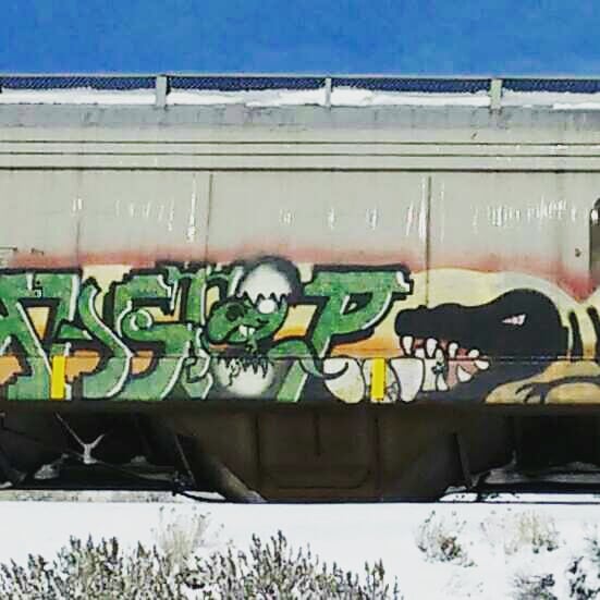 GraffitiExpress's tweet photo. jurassic rastop
#kamloops #train #graffiti #art 
#theGraffitiExpress 
#jurassic #rastop https://t.co/tQF3xFiXSJ