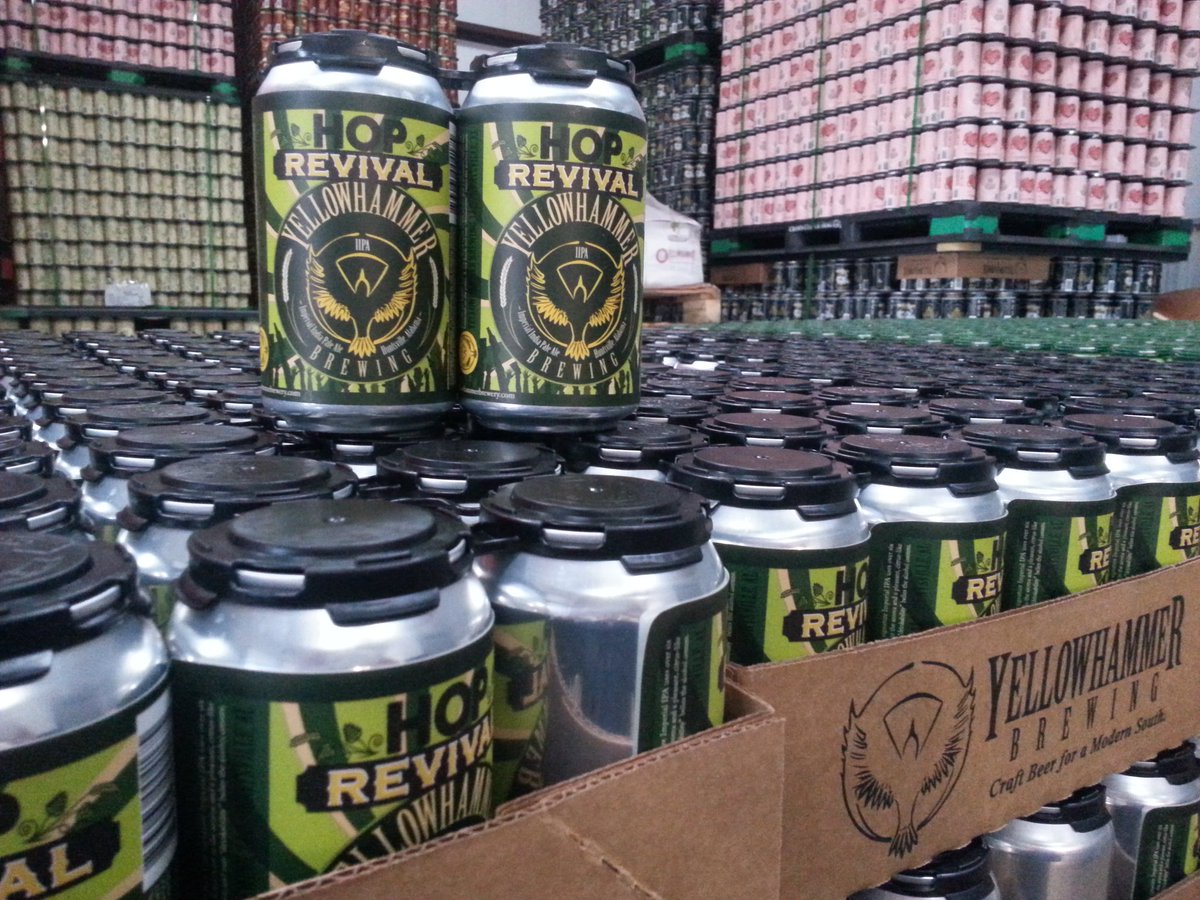 YellowhammerAle's tweet image. Coming soon, Hop Revival Imperial IPA fourpacks #SpringSeasonal