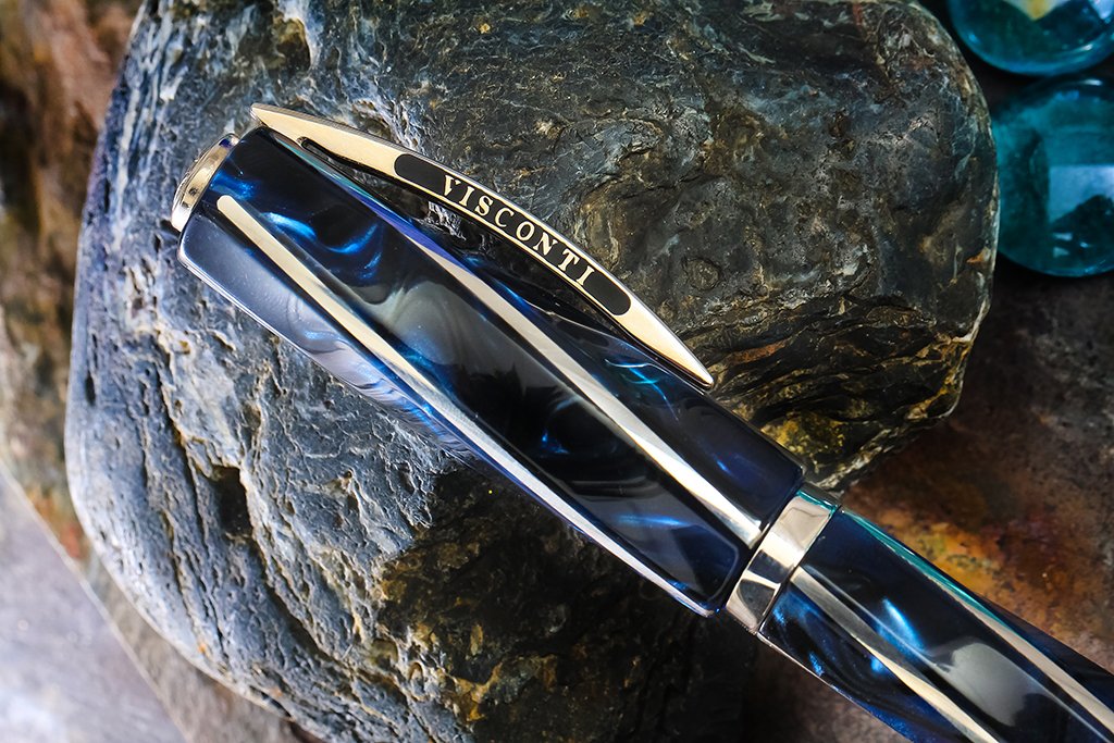 TheInkluminati's tweet photo. Working on a new pen video. Visconti Divina Elegance Imperial Blue cut-scene photography done: https://t.co/YAKlu1Mw4j