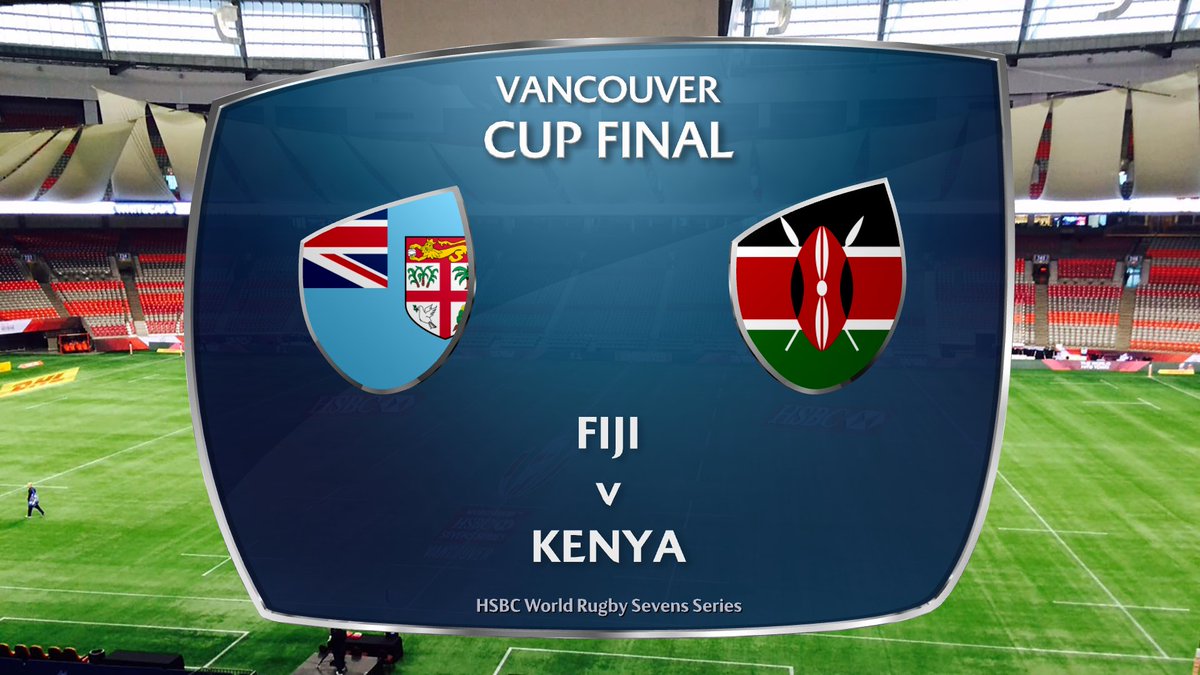 Here it is! Your #Canada7s Cup finalists! <a href="/fijirugby/">Fiji Rugby Union</a> v <a href="/OfficialKRU/">Kenya Rugby</a>, who's it gonna be?