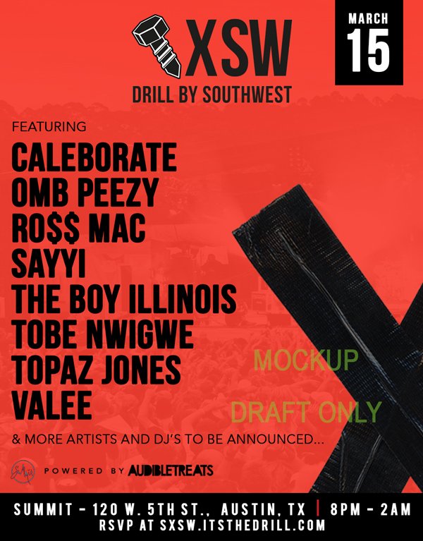 SwankPR's tweet photo. {#DRILLXSW} ⚠️ Come see @TheBoyIllinois &amp; @valee perform @SummitAustin  ⬇️ ⬇️ ⬇️ &amp; MORE!!! #RSVP HERE ===> https://t.co/8A1oCqYPqY
#LIT #🔥 🎤 #Music #DopeNight  >>>March 15th 8pm-2am <<< https://t.co/4dNCHKPiIi