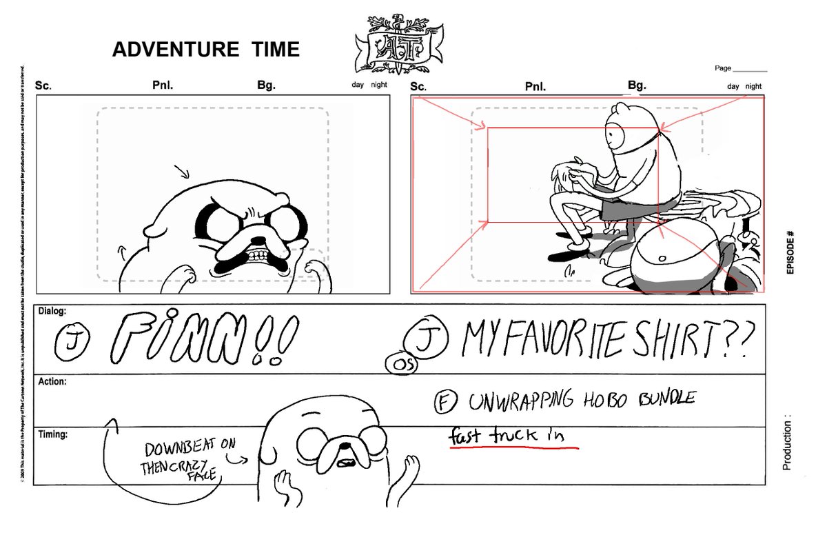 hey i just posted the board test i did for adventure time in 2015!  im still pretty happy with it, and i had a lot of fun doing it.  you can read the whole thing at my portfolio site or on my blog!  https://t.co/rmneDxXQF5 