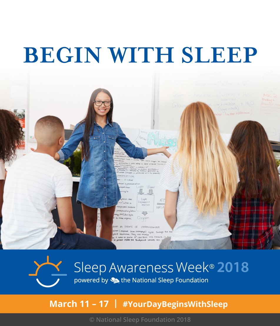 Sleep unlocks better productivity, better health, better moods and countless other benefits. And all of these things begin a cycle of improving our lives. #YourDayBeginsWithSleep #SleepAwarenessWeek2018