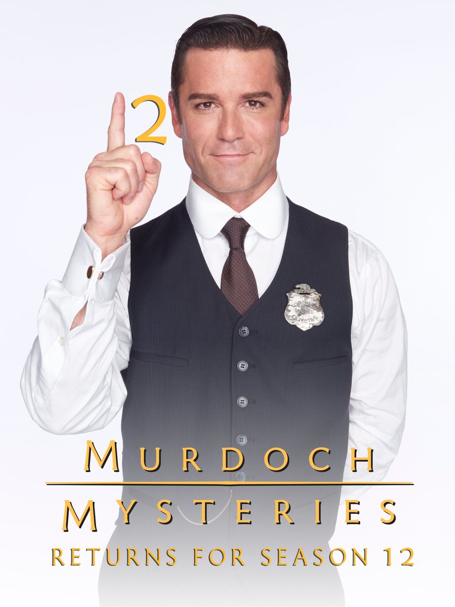 CBCMurdoch's tweet image. Incredible news #Murdochians! #MurdochMysteries has been renewed for Season 12! 🎉🎊🤩 #MMXII

Season 11 continues tomorrow night with the all-new episode, "Shadows are Falling", on @CBC at 8pm/8:30pm NT! 🕵️‍♂️🔍