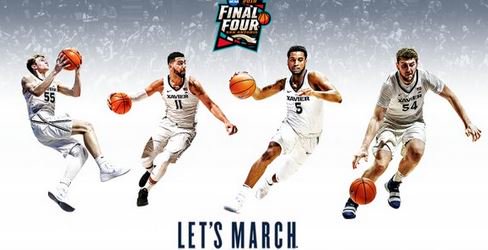 jesuitnews's tweet photo. Congrats to the four #Jesuit teams who will play in the men's NCAA tournament: @XavierMBB (No. 1 seed for the first time in program history), @ZagMBB, @BluejayMBB &amp; @RamblersMBB. #SelectionSunday #MarchMadness https://t.co/E8s7Pzkvov