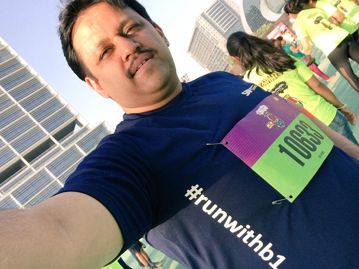 anil_marali's tweet photo. Achieved another goal!! Finished 10K Run at @RadioMirchi Neon Run 2018 #BKC Evening fun filled Run at Bandra, Neon Glow✨ Unique exp. Feeling awesome!!😀
#runwithb1 #b1seed @SAPIndia #SAPBusinessOne @LifeatSAP #SMBSummit2018 #RunForLife #NeonRun2018 @SunburnFestival #marathon https://t.co/3TPoHL5tf5