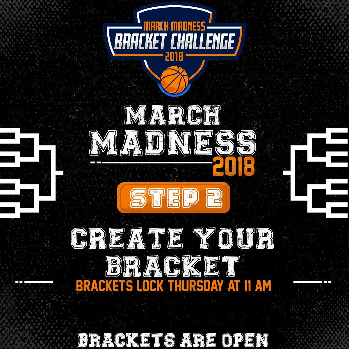 It's Selection Sunday! Brackets are NOW OPEN! Step 2: Log in &amp; Select Your Bracket. No clue what to pick? Let the system generate your bracket for you and see if how you do. #inittowinit #MM2018 #selectionsunday 
ow.ly/JtYU30iR43N