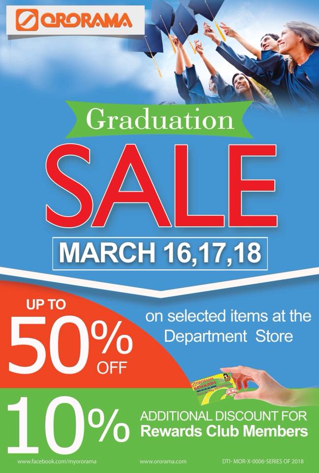 OroramaCDO's tweet photo. Celebrate the graduate and save! 4 days to go before Graduation sale at Ororama! ^_^ #ororamacdo #graduationsale https://t.co/xLPRKAxqIi