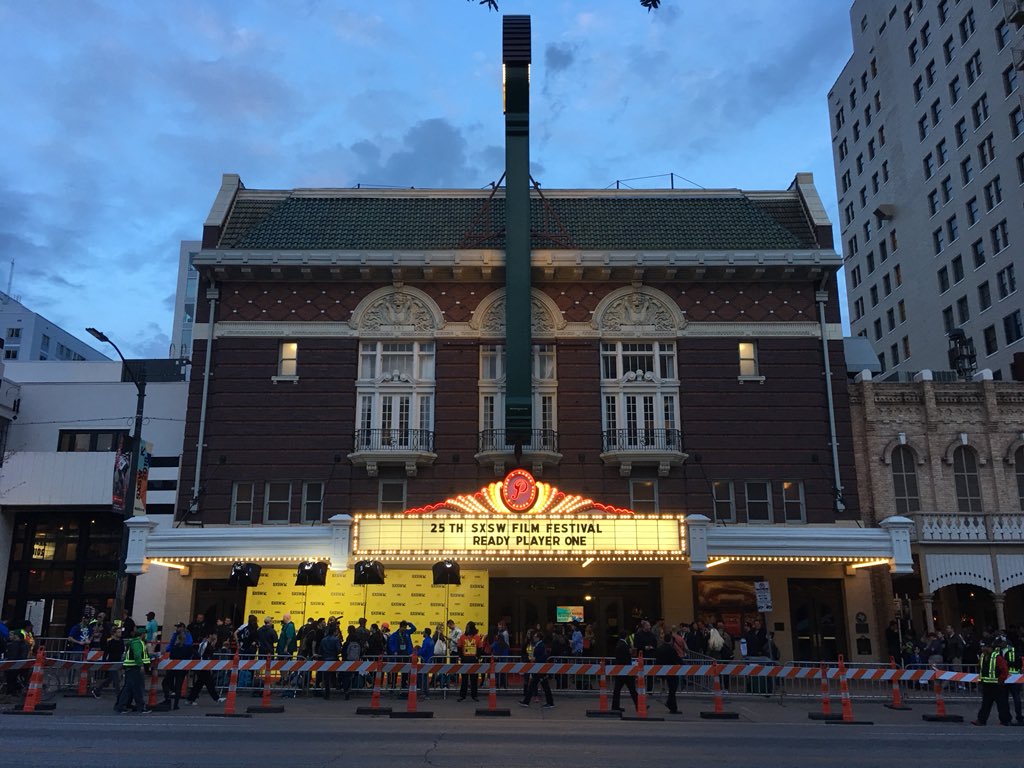 openbarsxsw's tweet photo. If you’re not in line for #ReadyPlayerOne #sxsw, you ain’t getting in. Huge line already. https://t.co/8y6wxkEW8v