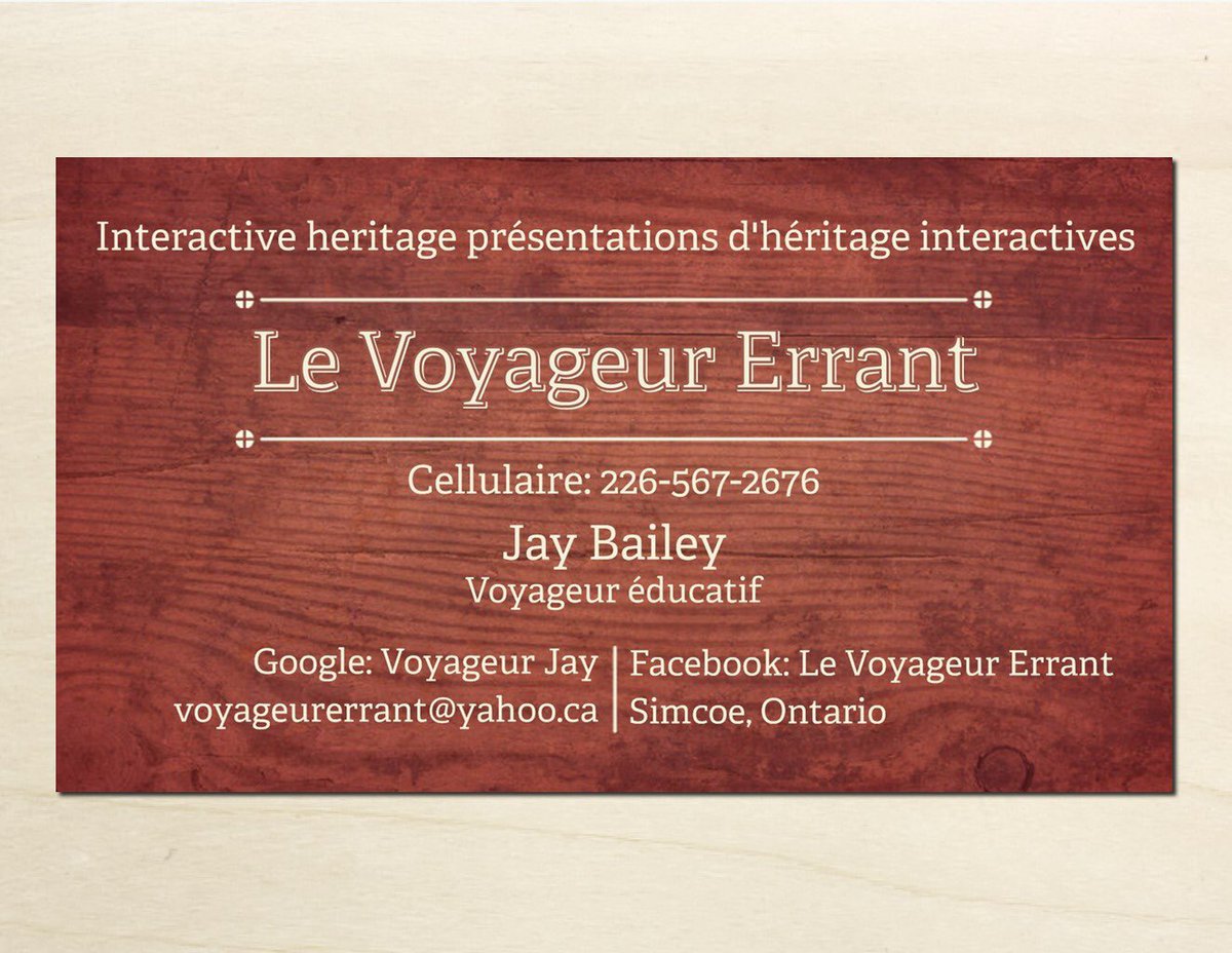 My latest business card...