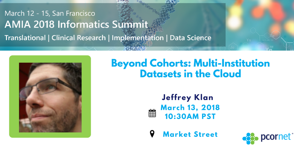 PCORnetwork's tweet photo. Today 10:30 AM: Jeffrey Klan of #PCORnet partner @archcommons on #dataset sharing technologies: https://t.co/T09bYRnFFW #TBICRI18 https://t.co/dEm15I6edS