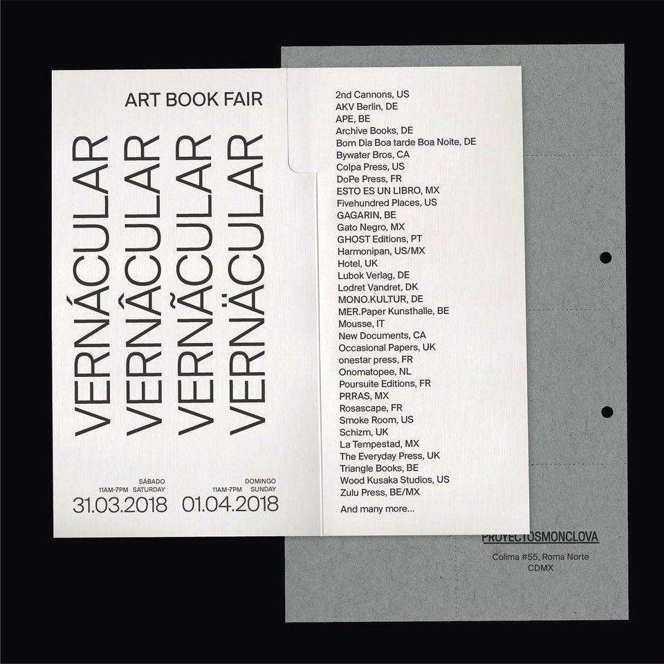 Vernácular: Art Book Fair @_monclova