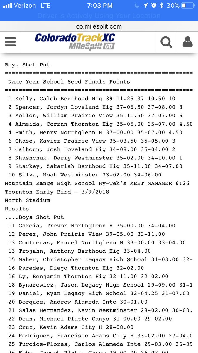 LovelandHSTrack's tweet photo. .@jordyn_spencer3 and Josh Calhoun both performed quite well in the shot put at the Thornton Early Bird Invite #GoThrowers https://t.co/BdZ86DuF9e