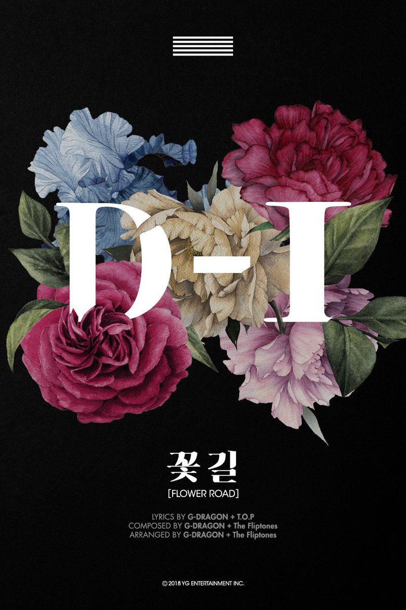 #BIGBANG FLOWER ROAD 'D-1'

New Single Release
➡️ 2018. 03. 13

#빅뱅  #꽃길 #FLOWER_ROAD