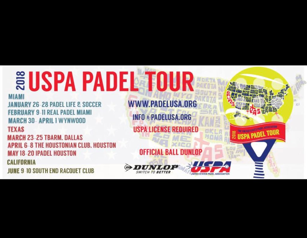 <a href="/USPadelAssociat/">USPA</a> Padel Tour 2018.  Thank you @DunlopSportUSA