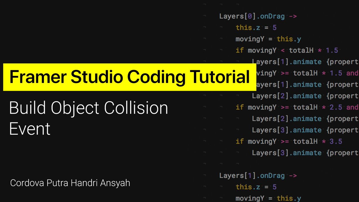 cordova's tweet photo. Another direct-programming tutorial series released. Indeed, I am focusing in how to build cool stuffs with code in Framer ecosystem. Hope it sparks and inspire you to code !
Watch here : https://t.co/68SX5oM0pw
#framer #codewithframer #code #projects #tutorial #youtube https://t.co/lHU1RaGFzj
